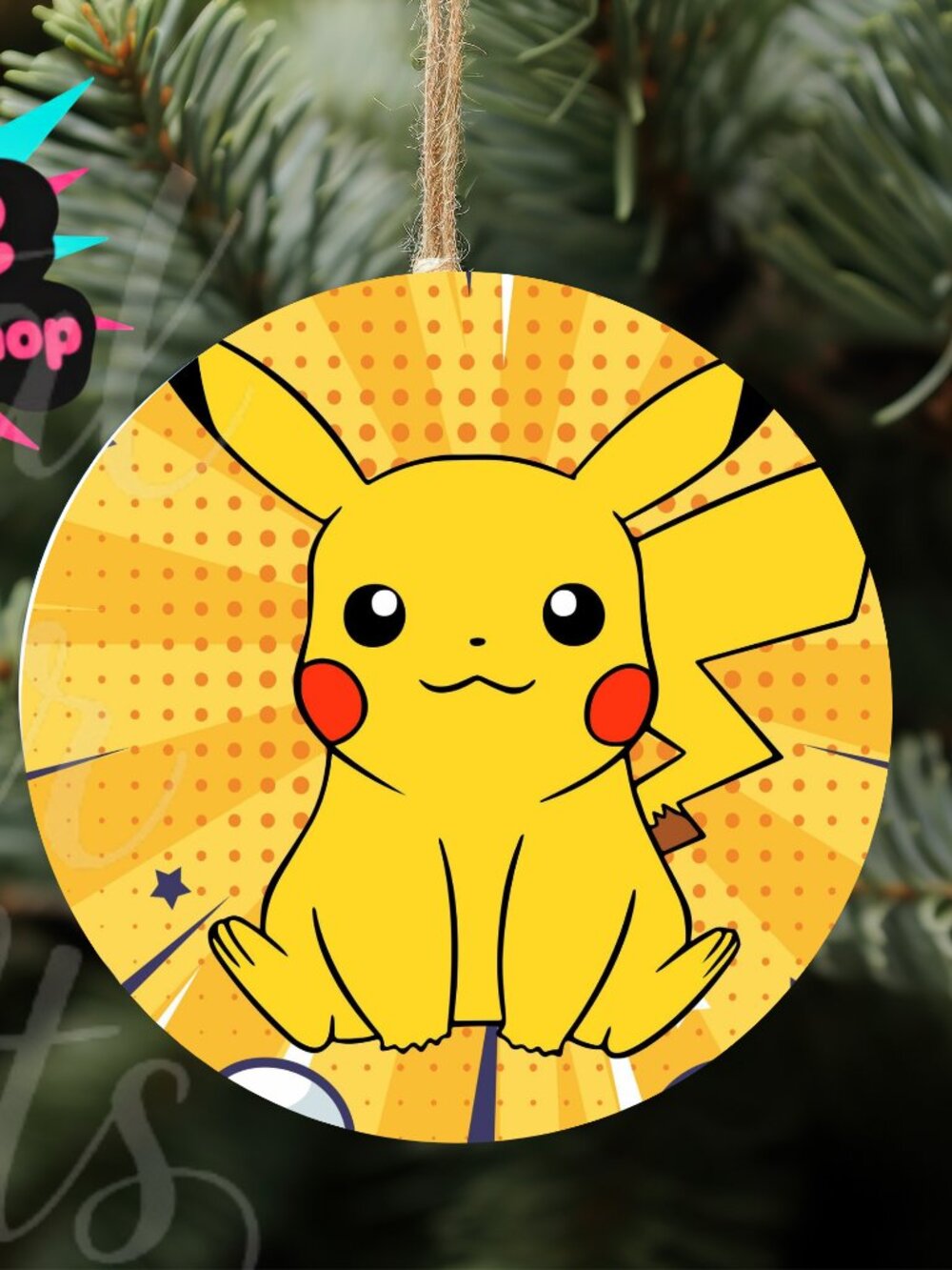 SALE! Bundle 3 FOR $19!! Pokemon Wood Ornament